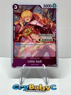 One Piece Little Sadi OP02-073 Judge One Piece Promotion Card Impel Down Promo - Image 1