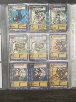 Digimon Card Trading Card Bundle In Binder 1999 Bandai - Image 3