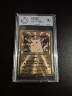 Pokemon TCG Pikachu Gold Card English Celebrations 2021 #58/102 PGS 10 - Image 1