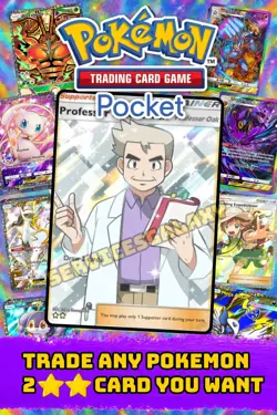 Pokemon TCG Pocket 2 Star Cards Professor's Research, Cyrus and More [ENGLISH] - Image 1