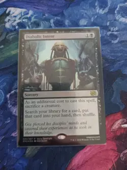 Magic The Gathering: The Brother's War Foil Nm Diabolical Intent - Image 1