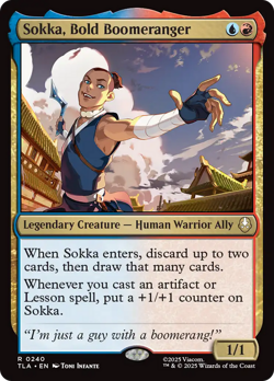 Sokka, Bold Boomeranger #240 Near Mint Avatar: The Last Airbender TLA Magic MTG - Image 1