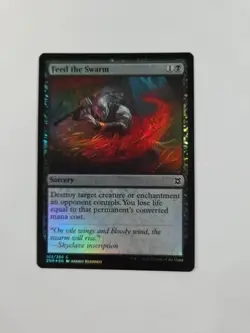 Foil Feed the Swarm Zendikar Rising NM Nice Card - Image 1