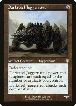 Darksteel Juggernaut - Retro Frame (Light Play LP) MTG - Commander Brothers' War - Image 1