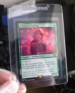 Delighted Halfling Rare 0158 Magic The Gathering Lord Of The Rings - Image 1