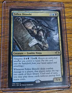 MTG Fallen Shinobi Modern Horizons LP X1 Magic The Gathering - Image 1