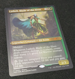Lathril, Blade of the Elves Etched Foil Promo NM Lord of the Rings MTG - Image 1