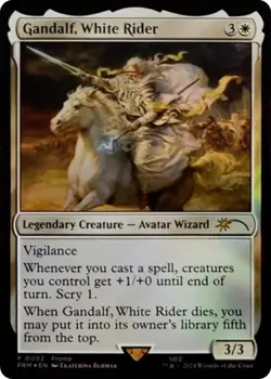 Gandalf, White Rider (Foil) MTG PROMO 0002 - NM PACK FRESH - Image 1