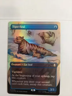 FOIL Borderless TIGER-SEAL mtg NM The Last Airbender 1 Rare - Image 1
