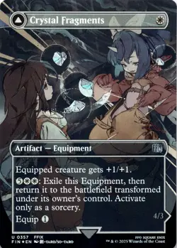 Crystal Fragments FOIL BORDERLESS Final Fantasy Magic MTG NM - Image 1