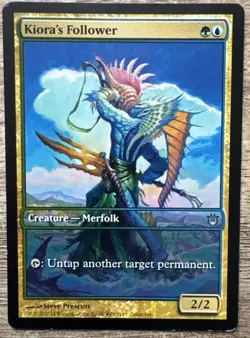 MTG Kiora's Follower (Game Day) [Born of the Gods Promos, Near Mint] - Image 1