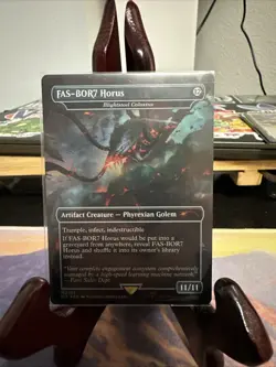 FAS-BOR7 Horus - Blightsteel Colossus (Rainbow Foil) Secret Lair Drop Foil - Image 1