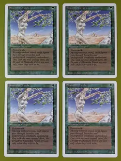 Shanodin Dryads x4 Revised Edition 4x Playset Magic the Gathering MTG - Image 1