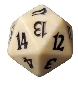 MTG Lorwyn White Spindown Die - Magic the Gathering D20 Life Counter - Image 2