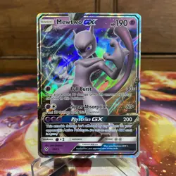 Pokemon TCG Mewtwo GX 39/73 Ultra Rare S&M: Shining Legends Near Mint English - Image 1