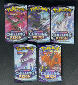 Pokemon TCG Chilling Reign Booster Packs x5 FULL ART SET Brand New Sealed - Image 1