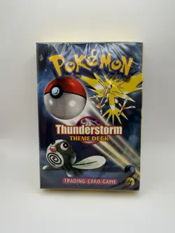 Pokemon 1999 WOTC Thunderstorm Theme Deck Factory Sealed - Image 1