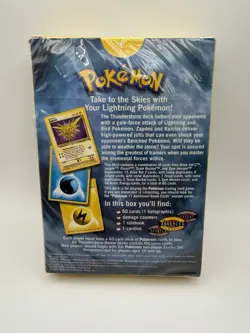 Pokemon 1999 WOTC Thunderstorm Theme Deck Factory Sealed - Image 2