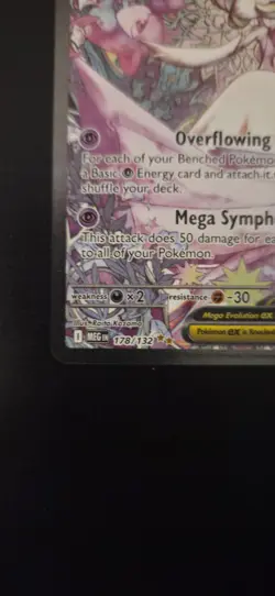 Pokemon TCG Mega Gardevoir ex 178/132 Me01: Mega Evolution Holo NM SIR - Image 3