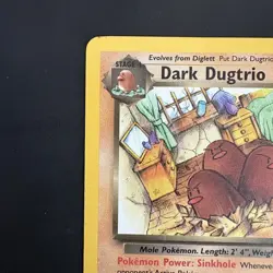 Pokemon Vintage Non Holo Rare Dark Dugtrio Team Rocket 23/82 WotC - Image 2