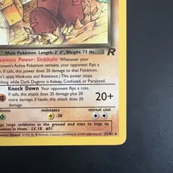 Pokemon Vintage Non Holo Rare Dark Dugtrio Team Rocket 23/82 WotC - Image 4