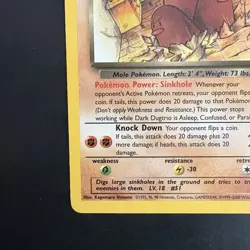 Pokemon Vintage Non Holo Rare Dark Dugtrio Team Rocket 23/82 WotC - Image 5