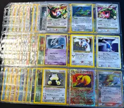 Lot of 90 ALL HOLO Vintage Pokemon Card Binder Collection - Image 1