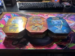 3 X SEALED Pokemon TCG Triple Effect Tin Set LOT Vaporeon Jolteon Flareon 820650102851 - Image 5