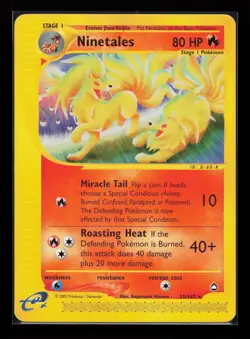 Ninetales 025/147 Rare Aquapolis Pokemon Card - Image 1