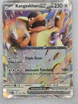 Kangaskhan ex - 115/165 Double Rare Holo NM Pokemon - Image 1