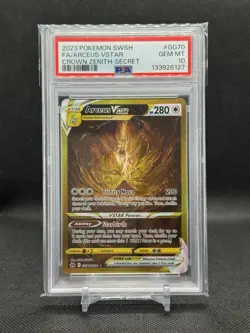 Pokemon Arceus VSTAR Secret GG70/GG70 Crown Zenith Galarian Gallery Holo PSA 10 - Image 1