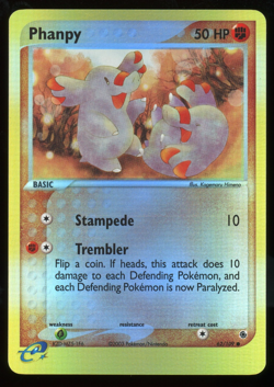 Pokemon 2003 Ex Ruby & Sapphire - Phanpy - Reverse Holo - 62 - Image 1