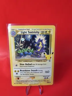 Pokemon Light Toxtricity SWSH137 Celebrations 25th Black Star Promo Holo Card! - Image 1