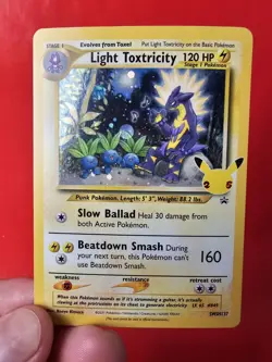 Pokemon Light Toxtricity SWSH137 Celebrations 25th Black Star Promo Holo Card! - Image 5