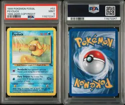 PSA 9 - Psyduck 53/62 Fossil 1999-2000 (Red Logo) Pokemon TCG - Image 3