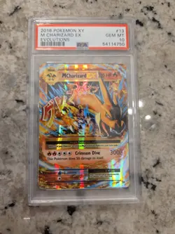 2016 POKEMON XY EVOLUTIONS #13 M CHARIZARD EX PSA 10 - Image 1