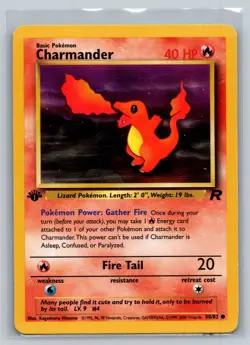 Pokemon TCG - Charmander Team Rocket Series 50/82 - 1st Edition - LP - Image 1