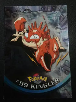 Kingler #99 Topps Chrome Series 2 Pokemon Card Holo 2000 TV Animation Edition - Image 1