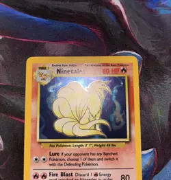 Pokemon TCG Ninetales Base Set Holo Unlimited Rare Card 12/102 LP - Image 2