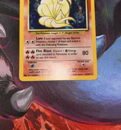 Pokemon TCG Ninetales Base Set Holo Unlimited Rare Card 12/102 LP - Image 3