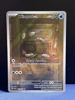 Pokemon TCG Wimpod Paradox Rift 191/182 Holo Illustration Rare NM/M Condition - Image 1