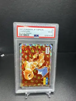 1997 POKEMON JPN TOPSUN BLOCK PRISM #6 CHARIZARD - Image 2