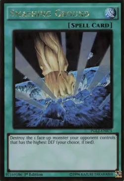 Yugioh Smashing Ground PGL2-EN075 Gold Rare 1st Edition LP - Image 1