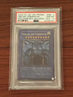 2003 YU-GI-OH! GBI-002 OBELISK THE TORMENTOR PSA 10 ENG Game Boy Advance English - Image 3