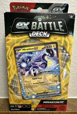 Pokemon TCG Miraidon ex Battle Deck 60 Card Ready-to-Play Theme Deck Sealed - Image 1