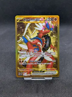 Pokemon Card Koraidon EX 254/198 Scarlet & Violet Gold Hyper Rare Full Art MINT! - Image 1