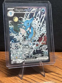 Kingdra EX 131 Pokemon TCG Scarlet & Violet Black Star Promo Holo Card - Image 1