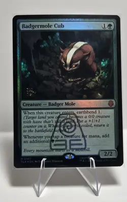 Badgermole Cub Prerelease Cards Foil - Image 1