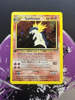 Pokemon TCG Typhlosion Neo Genesis Holo Card 18/111 1st Edition NM - Image 1