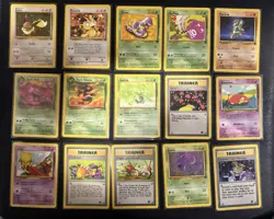 Pokemon Team Rocket Lot of 33 Cards WOTC 2000 Vintage No Doubles & Nm/lp - Image 2